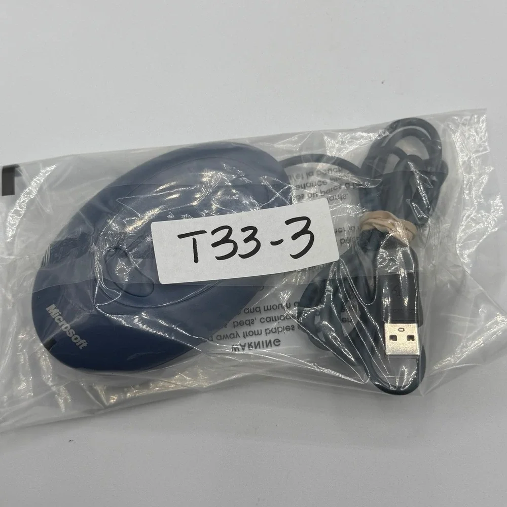 Microsoft Wireless Optical Mouse Blue Receiver USB PS2 Compatible Blue X08-79294